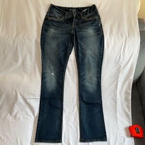 Silver Suki Mid baby Boot fluid denim jeans